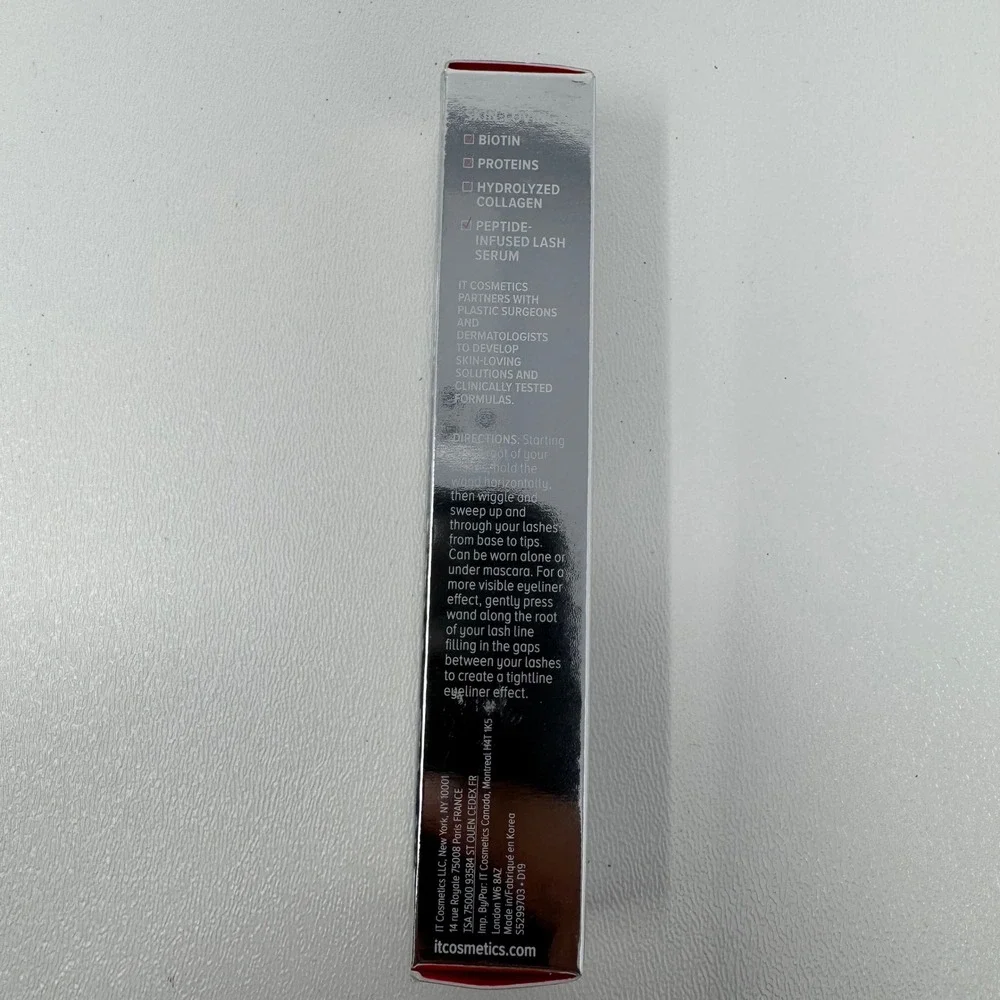 IT Cosmetics Tightline 3-in-1 Black Primer Eyeliner Mascara 0.118 oz New in Box